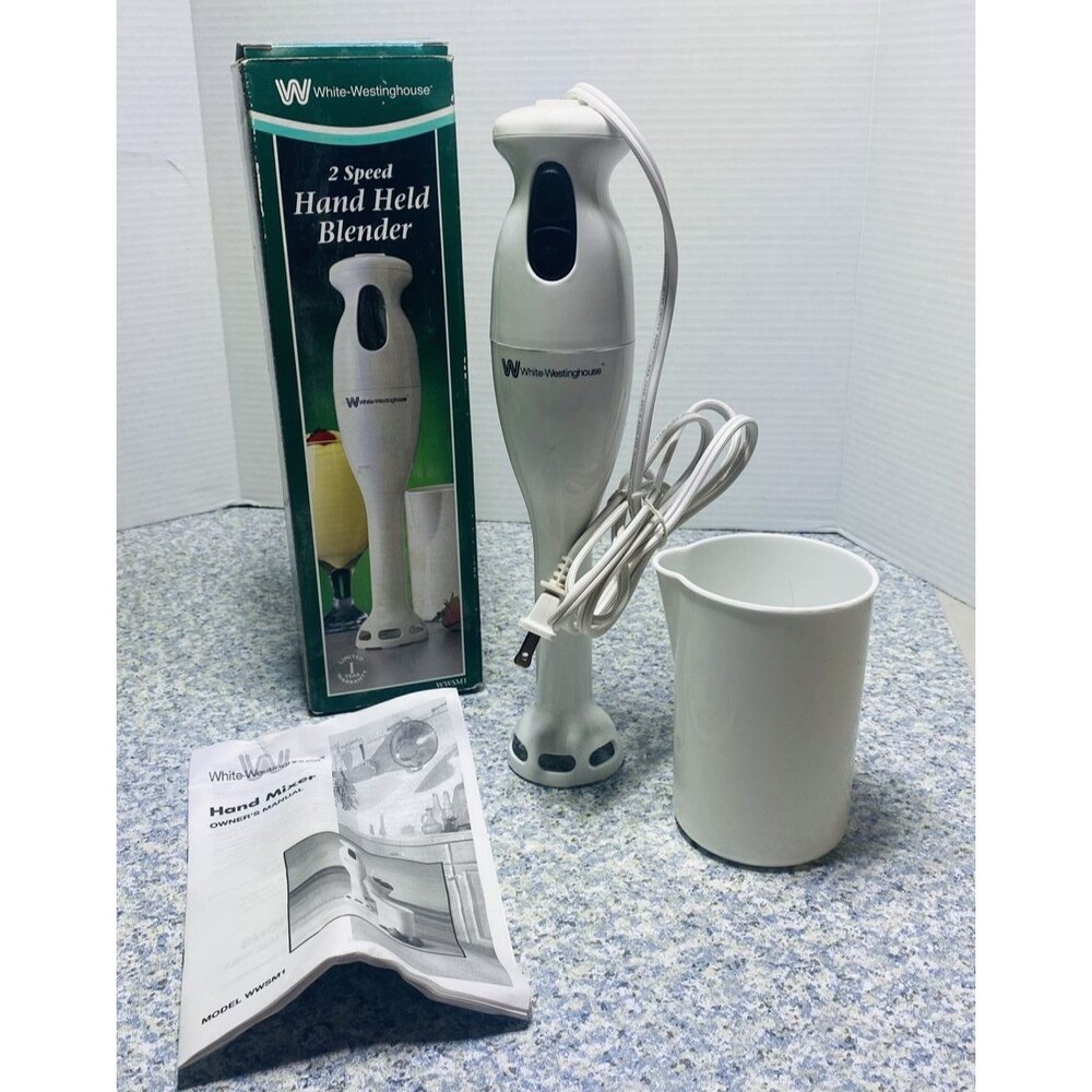 White Westinghouse WWSM1 2 Speed Hand Held Blender